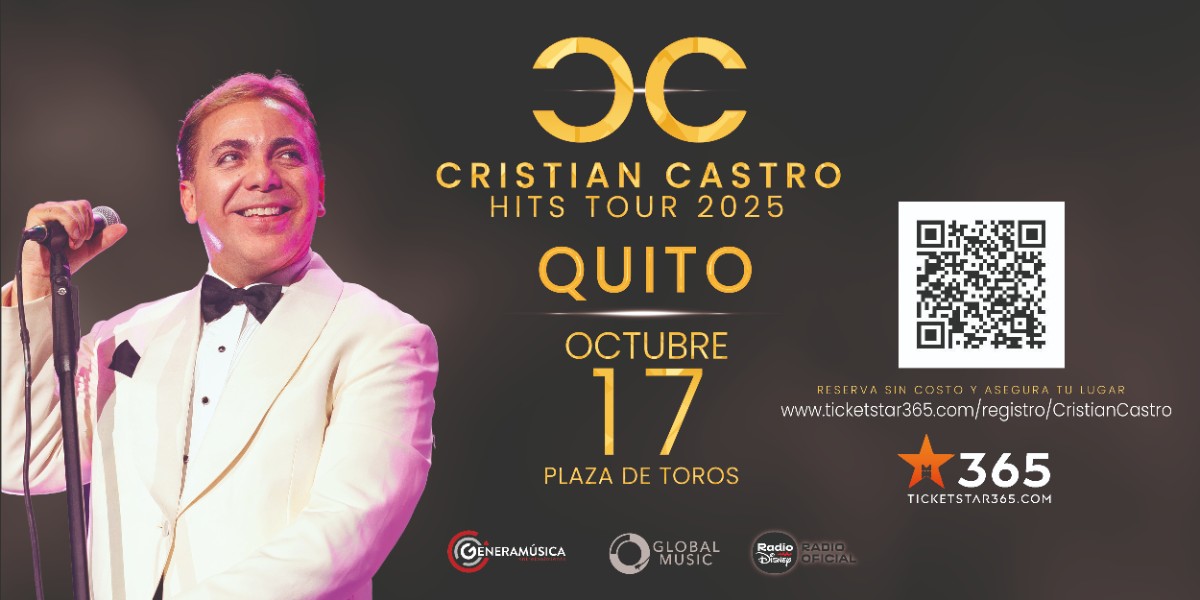 CRISTIAN CASTRO HITS TOUR 2025 QUITO
